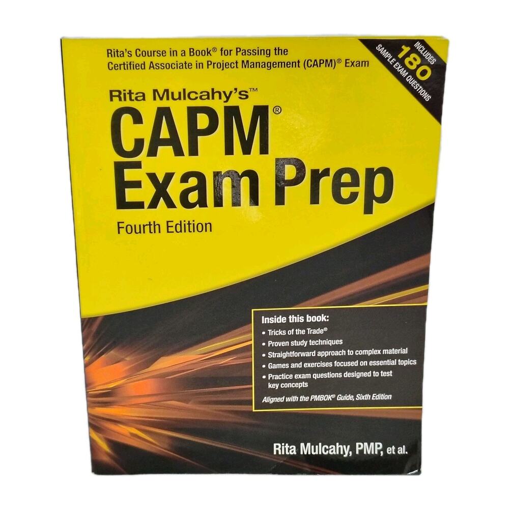 Rita Mulcahy's CAPM Exam Prep Book 2018 Fourth Edition Project Management Test